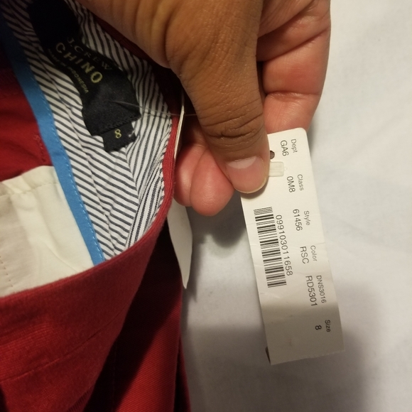 J.crew Chino City Short Women's Size 8 Color Red - Picture 9 of 10